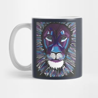 FIERCE Lion Painting Mug